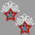 Gb Gifts Star & Holy Family 3.75 in. Ornament - White - Set of 2 GB2986953